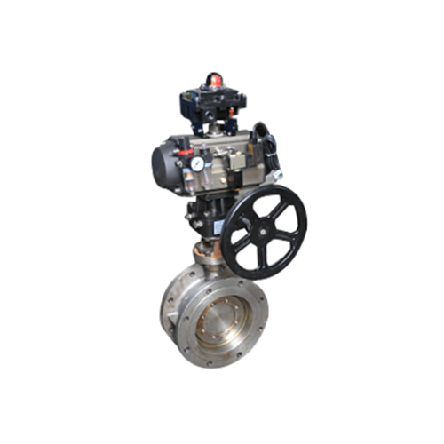 氣動(dòng)手動(dòng)雙用法蘭蝶閥