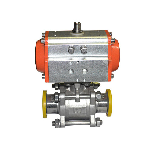 氣動(dòng)三片式卡箍球閥